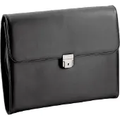 D&N Easy Business Conferentietas feingenarbtes PU mit Organizer 36 cm (schwarz)