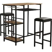 VCM 3-delige set bartafel bistrotafel bar counter kruk kruk Kolari