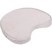 Beliani NILI - Vloerkussen - Lichtbeige - Fluweel