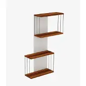 Chic Home Collection Wandplank | Melamine Gecoat | 18mm Dikte | Grenen Kleur