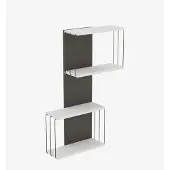 Kalune Design Wandplank Destan | spaanplaat wit 65x96x19 cm wandplanken en -haken | NADUVI
