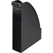 Leitz tijdschriftenhouder 2476, rugbreedte 70 mm, polystyreen, 6 stuks, zwart