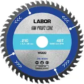Labor HM cirkelzaagblad hout 210x30x2,4 mm 48T