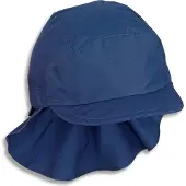 Sterntaler Sterntale Cap Met Nekbescherming Blauw | Maat: 55 cm