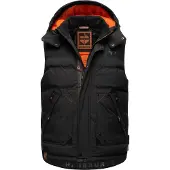 STONE HARBOUR Bodywarmer 'Egoor' grijs / oranje / zwart