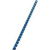 GBC inbindruggen, plastic, Ø 10 mm, 100 stuks, blauw