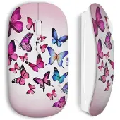 MANIACASE Draadloze muizen Vlinders roze blauw