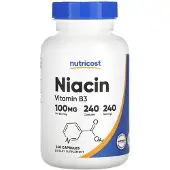 Nutricost - Vitamine B3 Niacine 100 mg (240 Capsules)