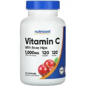 Nutricost - Vitamine C met Rozenbottels Capsules (120 Capsules)