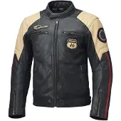 Held Baker 2 Crème Donkerblauw Leren Motorjas Maat 52