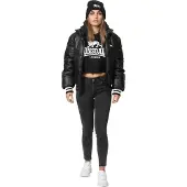 Lonsdale Winterjas 'Hybreasal' zwart / wit