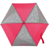 Step by step Paraplu grijs / neonroze / wit