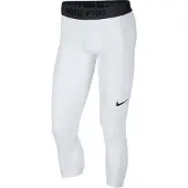 Nike Pro Basketbal 3/4 Tight Wit | S
