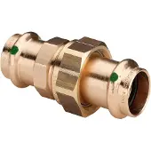 Viega Technologie voor pijpaansluitingen, Fitting Sanpress 2260 22mm, RG o Siliziumbr., platd., SC-Con. (Pijpfitting)