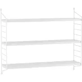 En.casa Wandplank Strängnäs set van 3 verstelbaar 50x60x15 cm wit