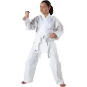 KWON Kimono karate meisje Renshu Weiß
