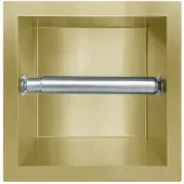 Guido Gusto Inbouw toiletrolhouder mat goud zonder klep