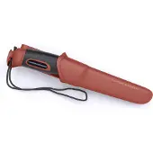 Morakniv Companion Spark 13571 Red, bushcraftmes met firesteel