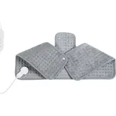 En.casa Elektrisch warmtekussen Borrello 65x45 cm 100W grijs