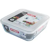 Pyrex - Cook & Freeze Schaal Vierkant met Deksel 20 x 20cm - Transparant