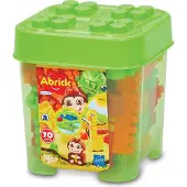 Ecoiffier Abrick Bouwblokken Jungle in Opbergbox, 70dlg.