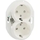 ELSO dubbele stekkerdoos WDE011122 KS ws Renova Wandcontactdoos dubbel Renova 1 stuk(s)