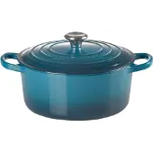 Le Creuset Gietijzeren Ronde Braadpan Deep Teal 24cm 4,2l