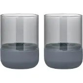 Blomus Theelichthouder Calma Steel Gray Smoke (set van 2)