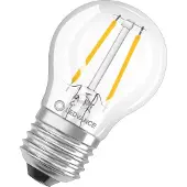 Ledvance LED Filament Lamp P45 E27 - 1.5W 136lm 2700K Ø45mm - Geschikt voor nachtlampen, vitrinekasten, sfeerverlichting