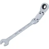 Bgs Dubbelgekoppelde ratelring steeksleutel buigbaar SW 8 mm