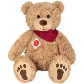 Teddy HERMANN® Teddy Bear Chilly In Red Scarf Teddy 40 Cm Beige
