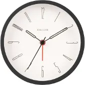 Karlsson Belle Numbers Wekker Zwart - Wekkers Ijzer Black - KA5915BK