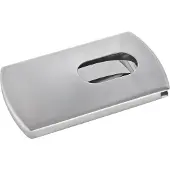 Sigel visitekaartjes houder Snap RVS voor 12 kaartjes zilver