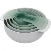 Joseph Joseph Editions Sage Nest 9 Plus Mengkommen - Polypropyleen - Set van 9 Stuks - Grijs / Groen
