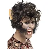 Smiffys Halloweenpruik van een weerwolf voor mannen - Verkleedpruik - One size