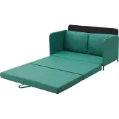 En.casa Slaapbank 2-zitsbank 78x125x67 cm groen