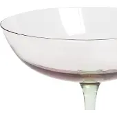 Beliani MORGANIET, Cocktailglazen, Groen, Roze, Transparant