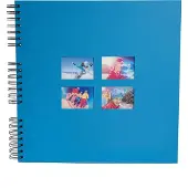 Exacompta Milano Fotoalbum Spiraal Harde kaft Papier 33 x 35 x 3,3 cm Blauw
