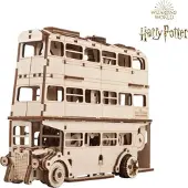 Ugears The Knight Bus Wooden Mechanical Model Goud Kinderen