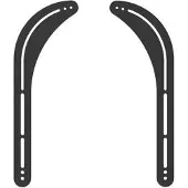 VivoLink Soundbarbevestiging voor 32" tot 70 (1 stuk, Stand), Luidsprekerstandaard + wandmontage, Zwart