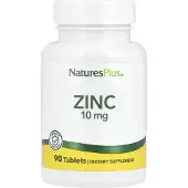 NaturesPlus Zinc 10 mg, Zink van Nature's Plus in 10 mg, 90 tabletten