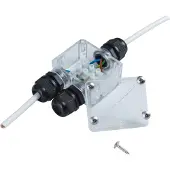 Heitronic 21041 Verdeler 2-voudig 230 V 4 cm Transparant