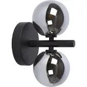 Lucide Wandlamp Tycho, dimbaar, zwart, Woon-/ Eetkamer, Glas, Modern, wandlamp