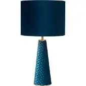 Lucide EXTRAVAGANZA VELVET - Tafellamp - Ø 25 cm - 1xE27 - Turkoois