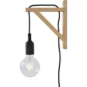 Lucide FIX - Wandlamp - 1xE27 - Zwart