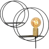Lucide CIRCLE - Wandlamp - 1xE27 - Zwart