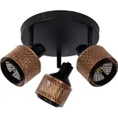 Lucide RAFA - Plafondspot (Plafondlamp) - Ø 35 cm - 3xE14 - Zwart