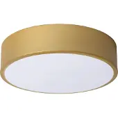 Lucide UNAR - Plafonnière (Plafondlamp) - Ø 20 cm - LED 3 StepDim (Memory) - 1x12W 2700K - Mat Goud / Messing