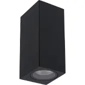 Lucide ZARO - Wandspot / Wandlamp Binnen/Buiten - 2xGU10 - IP44 - Zwart