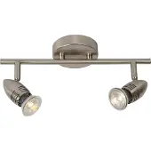 Lucide Caron 2 - Opbouwspot - 32 X 9 X 13 Cm - 2 X 5W LED Incl. - Satijn Chroom